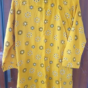 Yellow Short Kurti