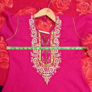 Pink Anarkali Top