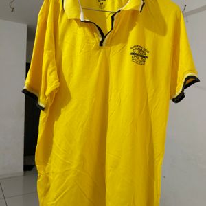 Yellow Brand New Tishirt For Men