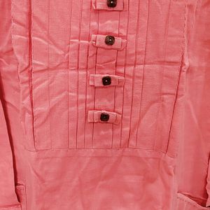 Peach Kurta Pure Cotton