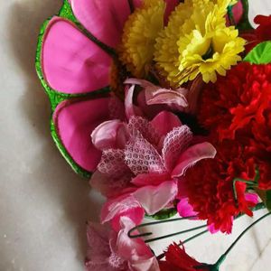 Fruit Basket And Flower Combo