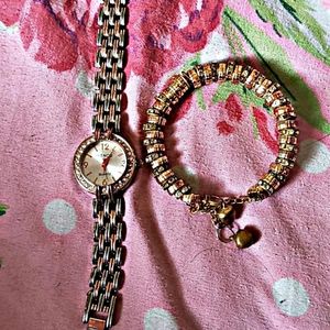 Watch And Bracelet Combo 🥰🌟