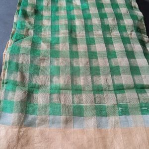 Georgette Green Saree