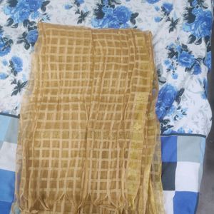 New Golden Net Dupatta