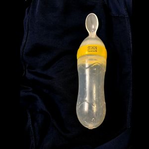 Teether And Baby Food Bottle