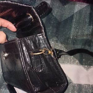 Black Trendy Sling Bag, Totally New, Never Used