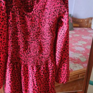 I Am Selling Red Colour Flared Midi Dress...