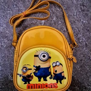 Cute Yellow Minion Sling Bag...