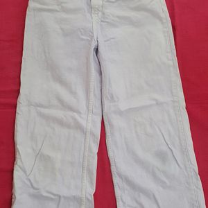 A Straight Fit Lavender Trousers