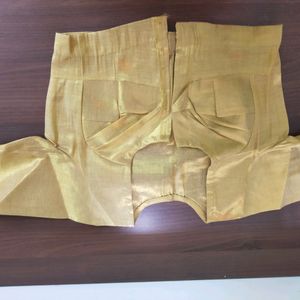 Golden Blouse For Saree