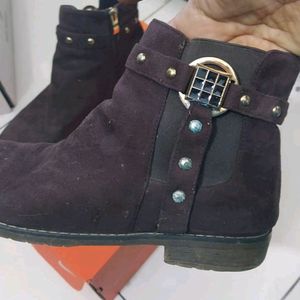 Suede Type Boots Size 40...used