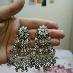 Silver Mirror Earrings