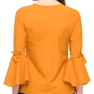 Yellow Short Tops With Moti. Of XXL SIZE