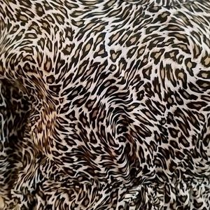 Leopard Print Kaftan Dress