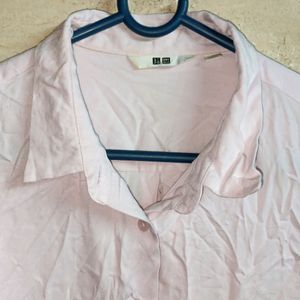 UNIQLO Formal Shirt Top Full-sleeve Pink