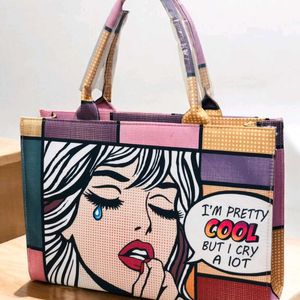 PREMIUM QUALITY DOLL PRINT TOTE BAG