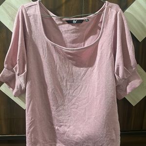 Shiny Pink Top With Freebie Of Your Choice