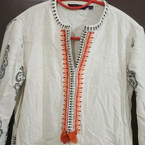 White Kurti