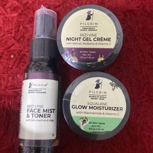 Toner  Night Gel Glow Moisturizer Pilgrim