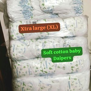 5 Pcs XL Soft Cotton Baby Daipers