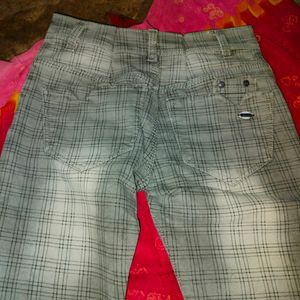 Boys Checked Regular Fit Jeans