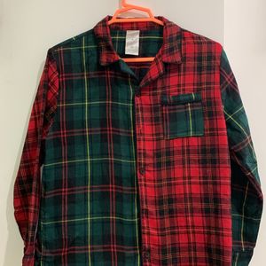 Green and Red checked shirt