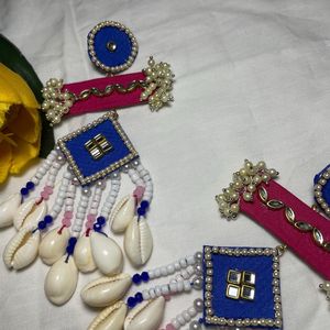 Navratri Cawari Shell Earring