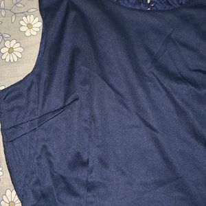 RARE Women Navy Lace Maxi Dress