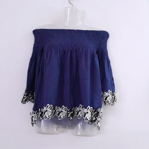 Navy Blue Casual Top (Women's)