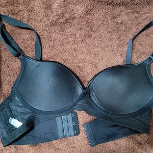 Black Bra With Satin Finish Border