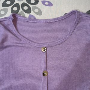 Lavender Cropped Top