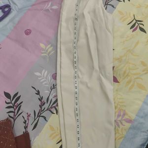 Cream High Waist Trousers