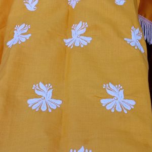 Chicken Kurta With Lace