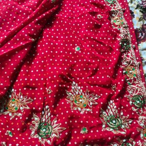 Bandhani Print Saree For New Brides