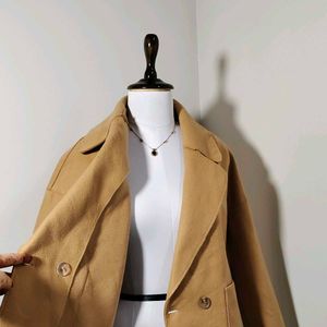 🆕 Nude Pocket Detail Shawl Collar Coat