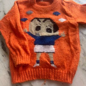 Orange Knitted Sweater