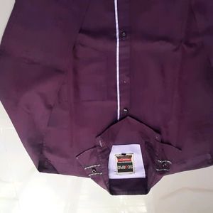 Men Purple causal Shirt (M)