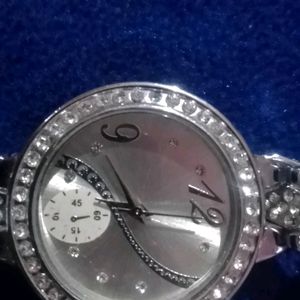 Silver  Ladies Watch Totally New And Working