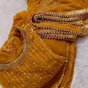 New Mustard Sharara Suit