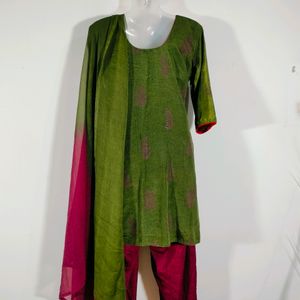 Olive Green Casual Kurta (Women's)