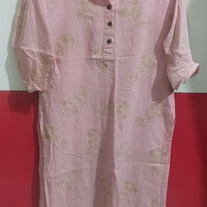 Pink Long Kurti