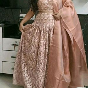 Peach Lehnga Choli