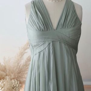 Stylised Back Chiffon Longline Gown