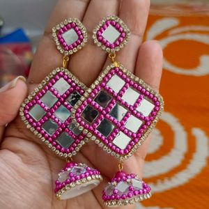 Mirror Work Earrings