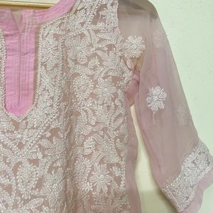 Chikankari Short Kurti