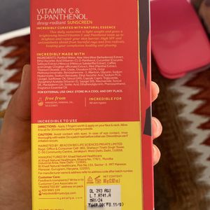 Atulya Vitamin C & D Panthenol Sunscreen