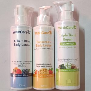 Combo Of Wishcare Body Lotion & Shampoo