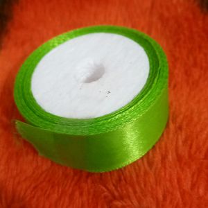 2 Set Of 7 Satin Ribbon Green Color