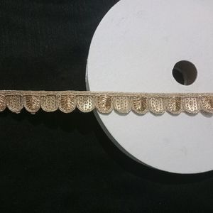 9 Meter Golden Embroidery Lace Border