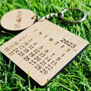 Customized Wooden Keychain 🌟